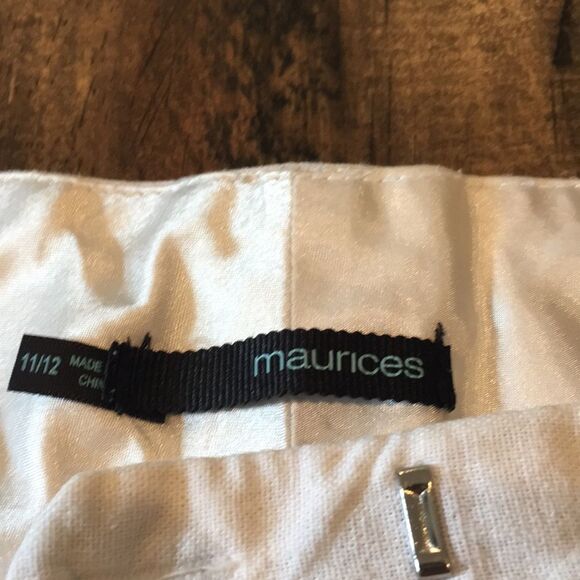 Maurice’s White Gaucho Capris Size 11/12 - Picture 6 of 8